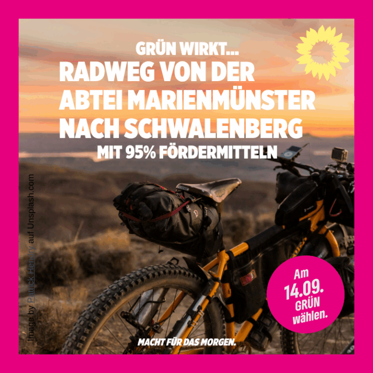 Radweg zwischen der Abtei Marienmünster und Schwalenberg